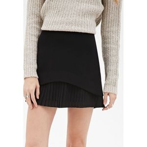 Forever 21 Layered Pleat Hem Skirt